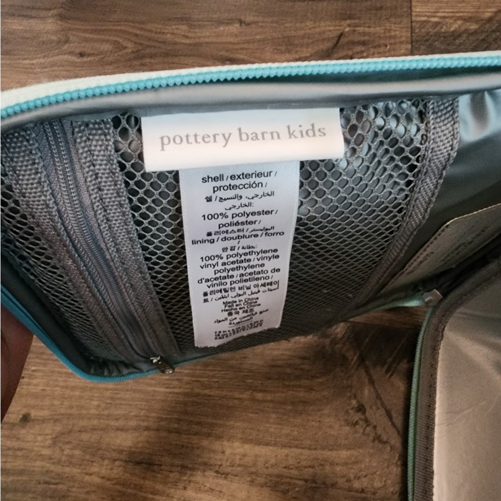 Pottery Barn Kids Purple and Teal Floral Backpack - Picture 5 of 6